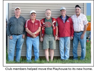 Some of the Club Members who helped worked on the 2009 Lions Playhouse.